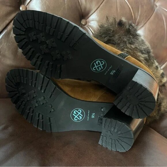 Ross & Snow All Weather Suede Printed Fur Boots NWT - Picture 8 of 8
